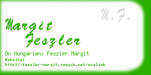 margit feszler business card